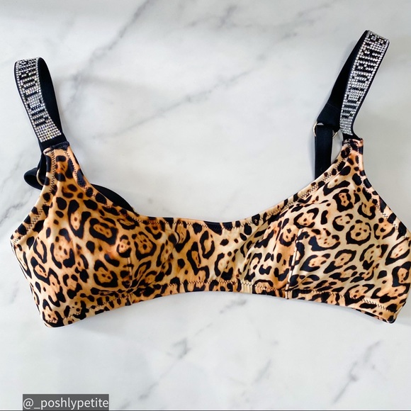 Victoria Secret scoop bra bikini cheetah animal print set - Picture 4 of 11